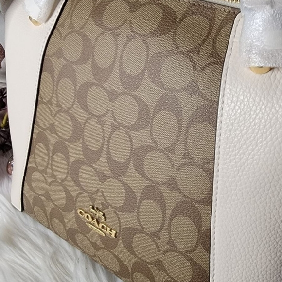 Coach Kacey Satchel In Colorblock Signature Canvas new - Picture 9 of 9